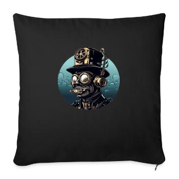 Scuba 1820 - Sofa pillowcase 17,3'' x 17,3'' (45 x 45 cm) - black - Front