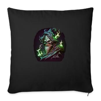 necromancer - Sofa pillowcase 17,3'' x 17,3'' (45 x 45 cm) - black - Front