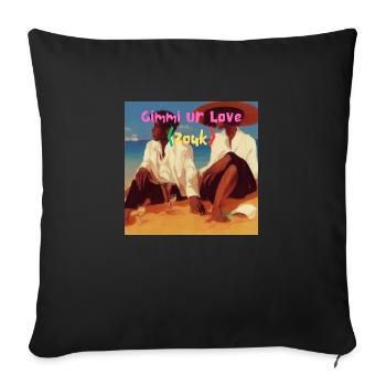 Gimmi your Love - Sofa pillowcase 17,3'' x 17,3'' (45 x 45 cm) - black - Front