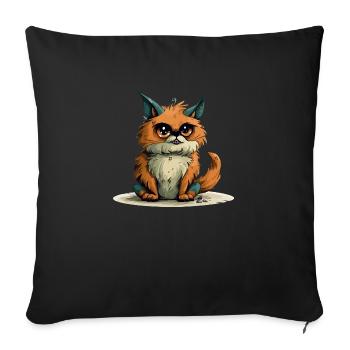 Toki le streum - Housse de coussin décorative 45 x 45 cm - noir - Devant