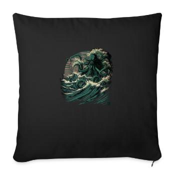 Kangawa Chtul - Housse de coussin décorative 45 x 45 cm - noir - Devant