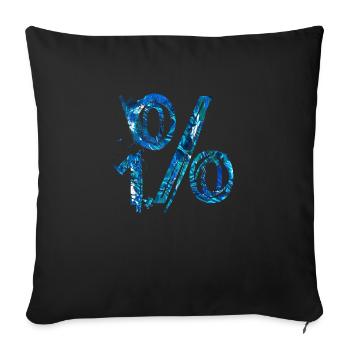 Internet email www drôle de mème grunge tech leters - Housse de coussin décorative 45 x 45 cm - noir - Devant