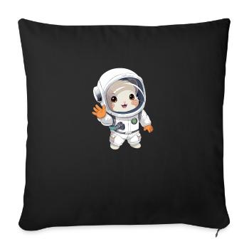 StarChilla | Chinchilla for Boys Girls Women - Sofa pillowcase 17,3'' x 17,3'' (45 x 45 cm) - black - Front