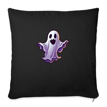 Halloween Ghost Clipart - Sofa pillowcase 17,3'' x 17,3'' (45 x 45 cm) - black - Front