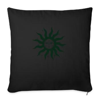 Sun Face Yoga Sun God Black Spirit Zen - Sofa pillowcase 17,3'' x 17,3'' (45 x 45 cm) - black - Front