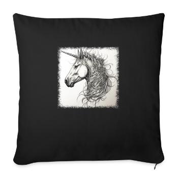 cool present gift idea happy present idea - Sofa pillowcase 17,3'' x 17,3'' (45 x 45 cm) - black - Front
