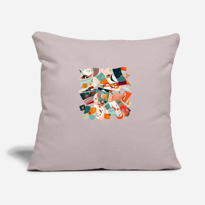 Fabric patchwork Sofa pillowcase 17,3'' x 17,3'' (45 x 45 cm)