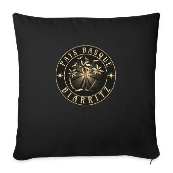 Biarritz Pays Basque France - Sofa pillowcase 17,3'' x 17,3'' (45 x 45 cm) - black - Front