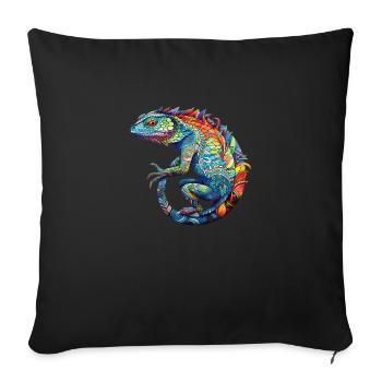 lizzard_art - Housse de coussin décorative 45 x 45 cm - noir - Devant