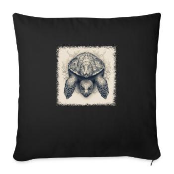 joke geek gift idea quote humor - Sofa pillowcase 17,3'' x 17,3'' (45 x 45 cm) - black - Front
