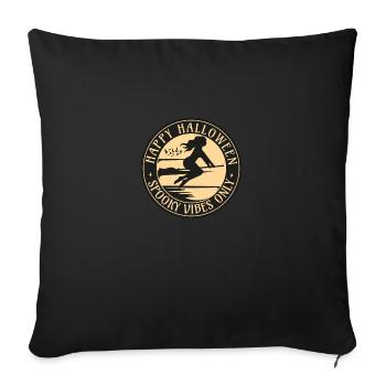 Halloween Spooky Vibes Only Witch - Sofa pillowcase 17,3'' x 17,3'' (45 x 45 cm) - black - Front