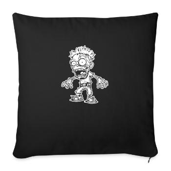 Zombie Undead Halloween Horreur - Housse de coussin décorative 45 x 45 cm - noir - Devant