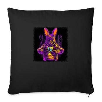 present idea humor christmas carols - Sofa pillowcase 17,3'' x 17,3'' (45 x 45 cm) - black - Front