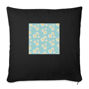 Gänseblümchen Daisy Flower - Sofa pillowcase 17,3'' x 17,3'' (45 x 45 cm) - black - Front
