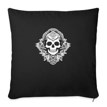 Skeleton Costume Bones Halloween Horreur - Housse de coussin décorative 45 x 45 cm - noir - Devant