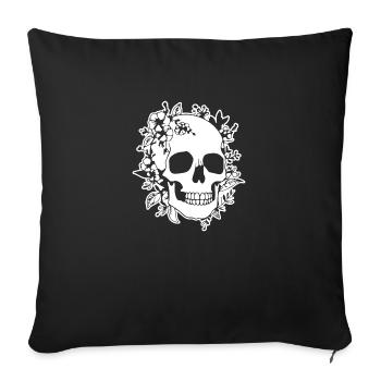 Skeleton Costume Bones Halloween Horreur - Housse de coussin décorative 45 x 45 cm - noir - Devant