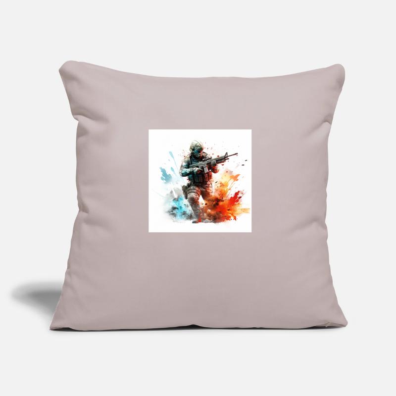 Art de jeu CoD BF 2042 BF4 BF3 BF2 Housse de coussin décorative 45 x 45 cm