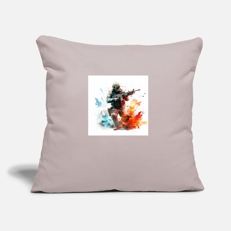 Gaming Art CoD BF 2042 BF4 BF3 BF2 Sofa pillowcase 17,3'' x 17,3'' (45 x 45 cm)