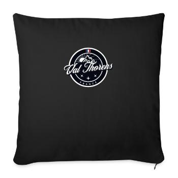 Val Thorens France Vintage French Flag - Sofa pillowcase 17,3'' x 17,3'' (45 x 45 cm) - black - Front