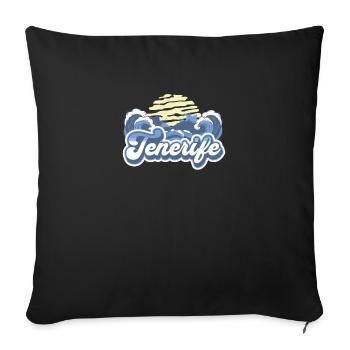 Tenerife Îles Canaries Ocean Sunset - Housse de coussin décorative 45 x 45 cm - noir - Devant