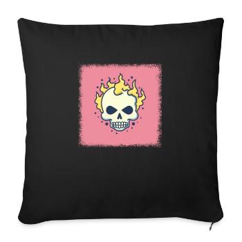 awesome fuck you geek spooky birthday present - Sofakissenbezug 45 x 45 cm - Schwarz - Vorne