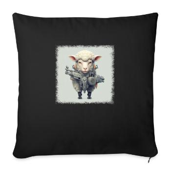 awesome animal design american farmer tshirts cool - Sofakissenbezug 45 x 45 cm - Schwarz - Vorne