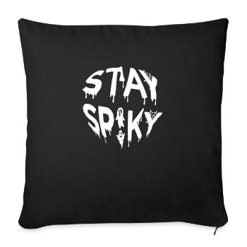 Restez effrayant - Housse de coussin décorative 45 x 45 cm - noir - Devant