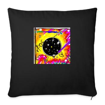 Spaceinvasion - Sofakissenbezug 45 x 45 cm - Schwarz - Vorne