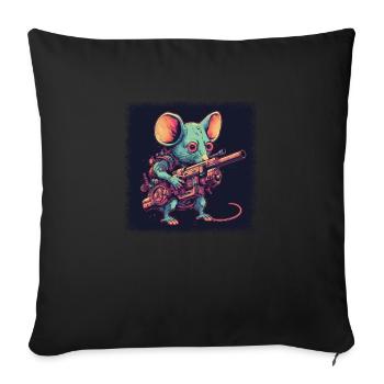 corpse cottondrawstringbag its alright animal - Sofa pillowcase 17,3'' x 17,3'' (45 x 45 cm) - black - Front