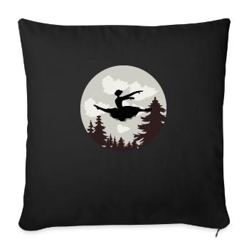 Dancing Dance Music - Sofa pillowcase 17,3'' x 17,3'' (45 x 45 cm) - black - Front