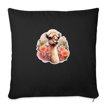 Chameau - Housse de coussin décorative 45 x 45 cm - noir - Devant
