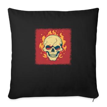 present board fuck you broken heart skeletal jokes - Sofakissenbezug 45 x 45 cm - Schwarz - Vorne