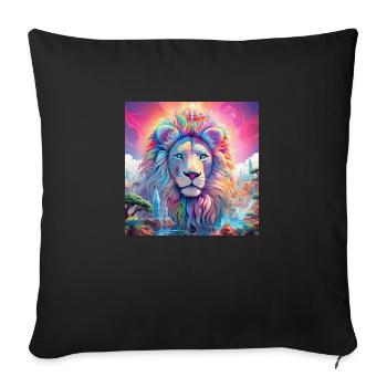 icecrusher Cartographic Pencil Art Color Grading - Sofa pillowcase 17,3'' x 17,3'' (45 x 45 cm) - black - Front
