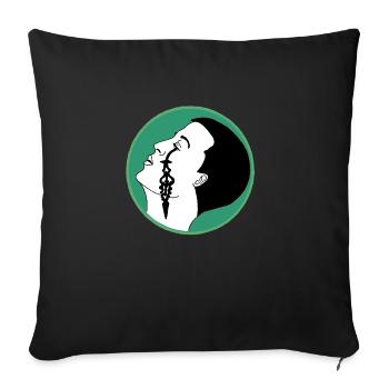 Tear of time - Sofa pillowcase 17,3'' x 17,3'' (45 x 45 cm) - black - Front