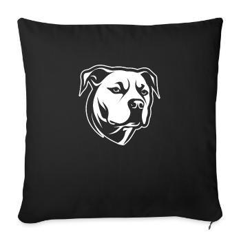 Pitbull - Sofakissenbezug 45 x 45 cm - Schwarz - Vorne