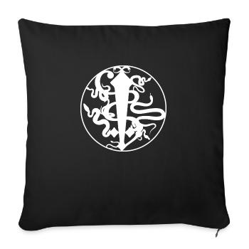 Snakecross - Sofakissenbezug 45 x 45 cm - Schwarz - Vorne