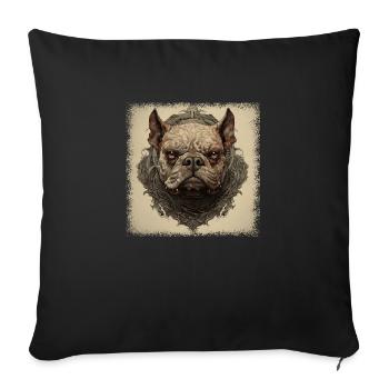 humor beagle dog rescue present idea geek present - Sofa pillowcase 17,3'' x 17,3'' (45 x 45 cm) - black - Front