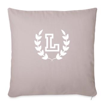 Letter l sport - Sofa pillowcase 17,3'' x 17,3'' (45 x 45 cm) - light taupe - Front