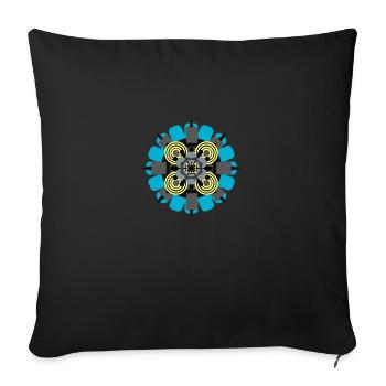 C019BA18 2317 48FC 9A2D 88FAE53A2D3F - Housse de coussin décorative 45 x 45 cm - noir - Devant