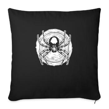 Spider spiders animals - Sofa pillowcase 17,3'' x 17,3'' (45 x 45 cm) - black - Front