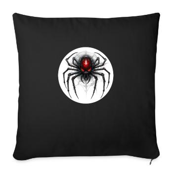 Spider - Sofakissenbezug 45 x 45 cm - Schwarz - Vorne