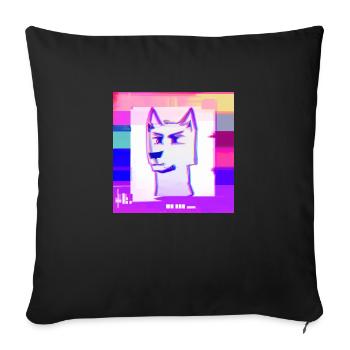 Cyberdoge#1 - Sofakissenbezug 45 x 45 cm - Schwarz - Vorne