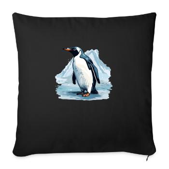 La vie des pingouins n’est pas pour les âmes sensibles - Housse de coussin décorative 45 x 45 cm - noir - Devant
