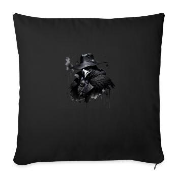 Peste Docteur Crow - Housse de coussin décorative 45 x 45 cm - noir - Devant