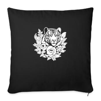 Tigre Big Cat - Housse de coussin décorative 45 x 45 cm - noir - Devant
