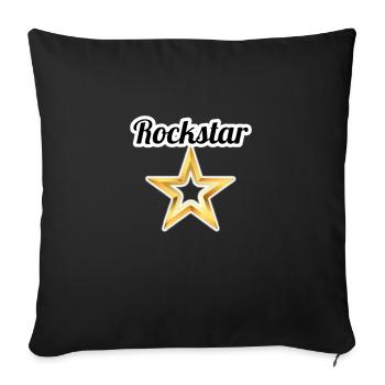 Rock Star - Sofa pillowcase 17,3'' x 17,3'' (45 x 45 cm) - black - Front