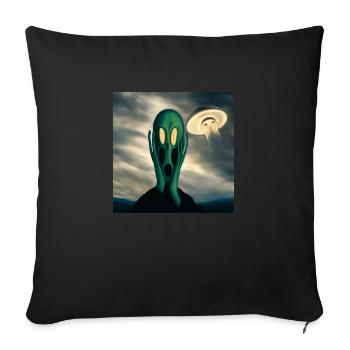Alien Scream - Sofa pillowcase 17,3'' x 17,3'' (45 x 45 cm) - black - Front