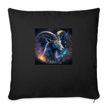 Capricorne zodiaque signe - galaxy - Housse de coussin décorative 45 x 45 cm - noir - Devant
