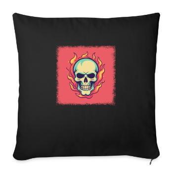 dabbing drôle spooky présent idée exosquelettique - Housse de coussin décorative 45 x 45 cm - noir - Devant