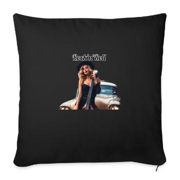 Pinup - Sofa pillowcase 17,3'' x 17,3'' (45 x 45 cm) - black - Front